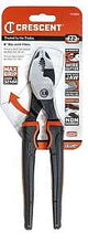 Crescent Z2 K9 Series HTZ28CG Slip-Joint Plier, 8.65 in OAL, 1-1/2 in Jaw Opening, Black/Rawhide Handle, 1.35 in L Jaw