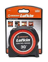 Crescent Lufkin Control Series L1030C Tape Measure, 30 ft L Blade, 1-3/16 in W Blade