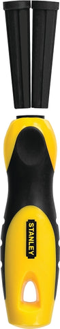 STANLEY 22-311 File Handle, 4-1/2 in L, Rubber, Black/Yellow