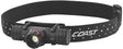 Coast XPH Series XPH30R Rechargeable Headlamp, CR123, ZX850 Battery, Zithion-X Battery, LED Lamp, Black
