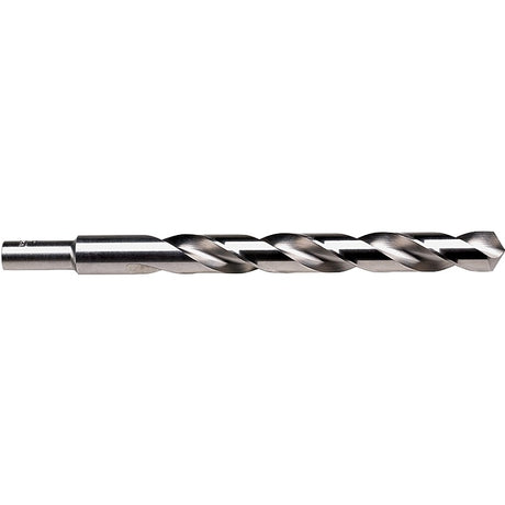Irwin 73827 Jobber Drill Bit, 27/64 in Dia, 5-3/8 in OAL, Spiral Flute, 2-Flute, 27/64 in Dia Shank, Reduced Shank