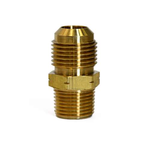 ATC 1/2 in. Flare X 3/8 in. D Male Brass Adapter, Pack of 5