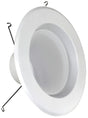 Feit Electric LEDR56B/950CA/MP/6 Recessed Downlight, 75 W, 120 V, LED Lamp, Aluminum, White, 6/PK