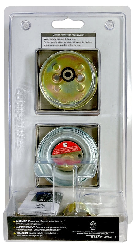 ProSource DD9 Series DD9X21-SP5V24 Deadbolt, 3 Grade, Brass Key , Metal, Satin Nickel, 2-3/8, 2-3/4 in Backset, Pack of 3