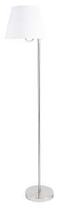 Boston Harbor GS-T122421-F1-WH Floor Lamp, 120 V, 100 W, 1-Lamp, A19 or CFL Lamp, Metal/Fabric Shade