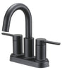 Boston Harbor TOBI22010010BL Lavatory Faucet, 1.2 gpm, 2-Faucet Handle, 3-Faucet Hole, Metal/Plastic, Matte Black