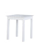 Seasonal Trends KN-2W Side Table, 17-3/4 in OAW, 15-3/4 in OAD, 17-3/4 in OAH, Square, Hardwood Frame