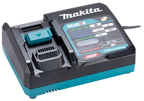 Makita XGT DC40RA Rapid Optimum Charger, 40 V Input, 2.5, 4, 5 Ah, 28, 45, 50 min Charge