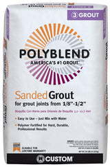 Custom Polyblend PBG11525 Sanded Grout, Platinum, 25 lb Bag