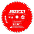 Diablo D0654NA Circular Saw Blade, 6-1/2 in Dia, 5/8 in Arbor, 54-Teeth, Carbide Cutting Edge