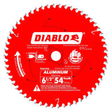 Diablo D0654NA Circular Saw Blade, 6-1/2 in Dia, 5/8 in Arbor, 54-Teeth, Carbide Cutting Edge