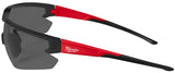 Milwaukee 48-73-2015 Safety Glasses, Unisex, Anti-Scratch Lens, Polycarbonate Lens, Plastic Frame, Black/Red Frame, 1/PK