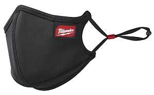 Milwaukee 48-73-4237 3-Layer Performance Face Mask, L/XL Mask, Nylon/Polyester/Spandex Facepiece, Black, 1/PK