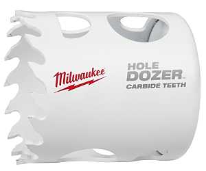 Milwaukee Hole Dozer 49-56-0717 Hole Saw, 1-3/4 in Dia, 1-3/4 in D Cutting, 4 TPI, Carbide Cutting Edge