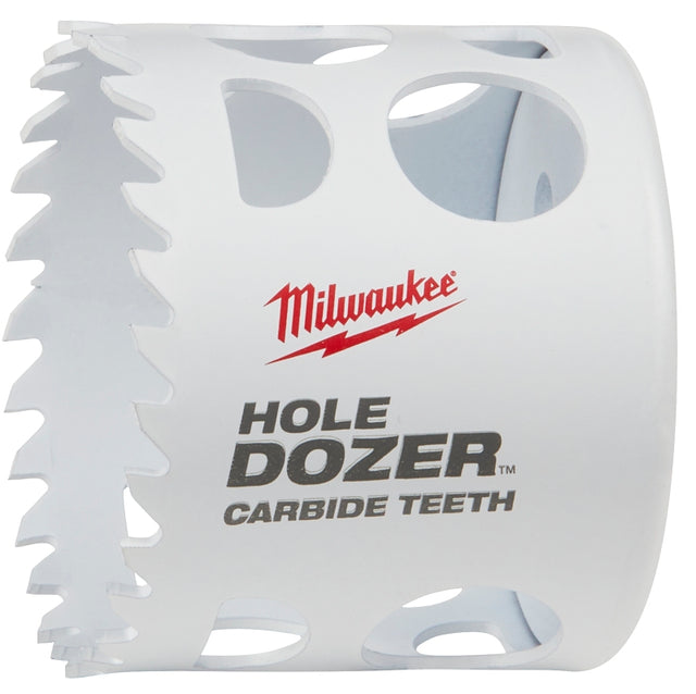 Milwaukee Hole Dozer 49-56-0724 Hole Saw, 2-1/4 in Dia, 1-3/4 in D Cutting, 4 TPI, Carbide Cutting Edge