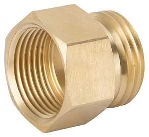 Landscapers Select GHADTRS-6 Hose Connector, 3/4 x 3/4 in, MNH x FNPT, Brass, Brass