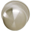 Schlage J Series J10 STR 619 Passage Knob, Metal, Satin Nickel, 2-3/8, 2-3/4 in Backset, 1-3/8 to 1-3/4 in Thick Door