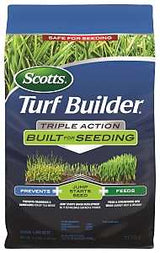 Scotts Turf Builder 23002 Triple-Action Lawn Fertilizer, 4.3 lb Bag, Solid, 21-22-4 N-P-K Ratio