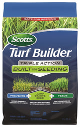 Scotts Turf Builder 23002 Triple-Action Lawn Fertilizer, 4.3 lb Bag, Solid, 21-22-4 N-P-K Ratio