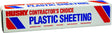 Poly-America CF01512-200C Painter's Sheeting, 200 ft L, 12 ft W, Clear