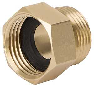 Landscapers Select GHADTRS-7 Hose Connector, 3/4 x 3/4 in, MNPT x FNH, Brass, Brass