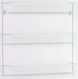 ClosetMaid 8022 Wall Rack, 5 in L x 18-3/4 in W x 18-1/2 in H Dimensions, Steel, White, Pack of 6