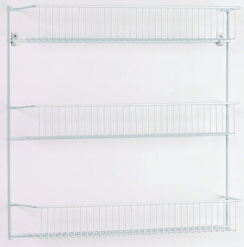 ClosetMaid 8022 Wall Rack, 5 in L x 18-3/4 in W x 18-1/2 in H Dimensions, Steel, White, Pack of 6