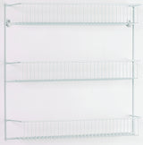 ClosetMaid 8022 Wall Rack, 5 in L x 18-3/4 in W x 18-1/2 in H Dimensions, Steel, White, Pack of 6