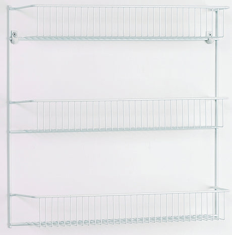 ClosetMaid 8022 Wall Rack, 5 in L x 18-3/4 in W x 18-1/2 in H Dimensions, Steel, White, Pack of 6