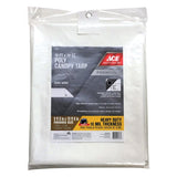 Ace 10 ft. W X 20 ft. L Heavy Duty Polyethylene Canopy Tarp White