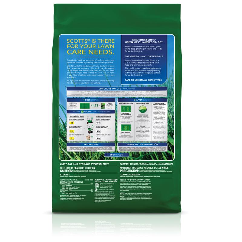 Scotts Green Max All-Purpose Lawn Fertilizer For All Grasses 10000 sq ft