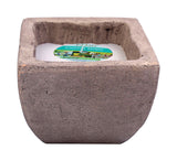 Patio Essentials Stone Citronella Candle with Holder For Mosquitoes/Other Flying Insects 6 oz, Pack of 6