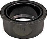 Canplas 102762BC Reducing Pipe Bushing, 3 x 1-1/2 in, Spigot x Hub, ABS, Black, 40 Schedule