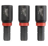 Milwaukee 49-66-4512 Insert Nut Driver, 1/4 in Drive, 1-1/2 in L, 1/4 in L Shank, Hex Shank