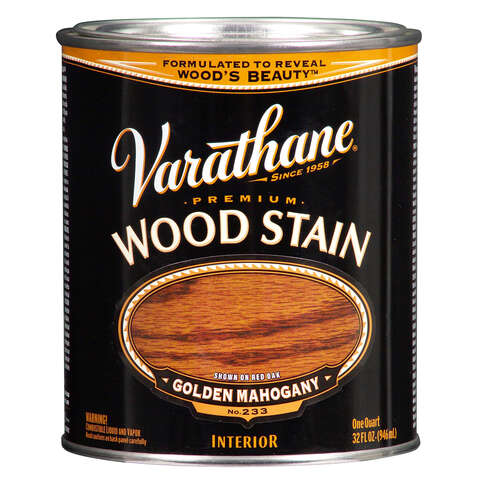 Varathane Semi-Transparent Golden Mahogany Oil-Based Urethane Modified Alkyd Wood Stain 1 qt