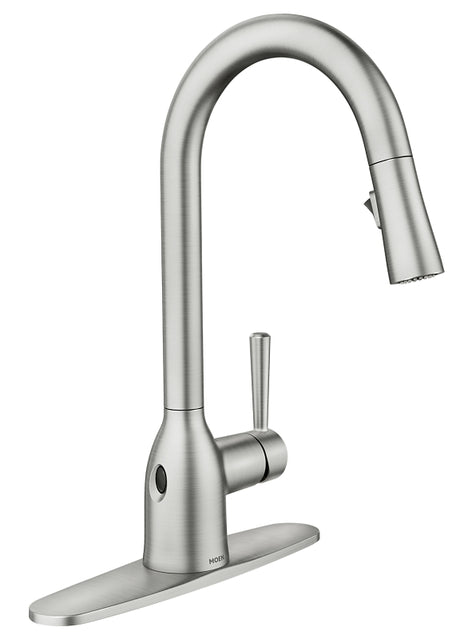 Moen Adler Series 87233SRS Kitchen Faucet, 1.5 gpm, 1-Faucet Handle, 1-Faucet Hole, Polymer/Stainless Steel