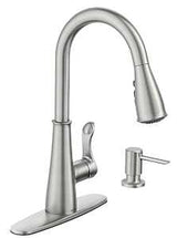 Moen Hadley Series 87245SRS Pull-Down Kitchen Faucet, 1.5 gpm, 1-Faucet Handle, 1-Faucet Hole, Metal, Stainless