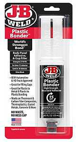 J-B Weld PLASTICBONDER 50139 Epoxy Adhesive, Black, Liquid, 0.85 oz, Syringe