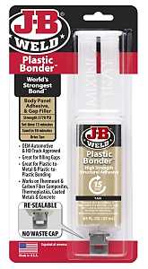 J-B Weld PLASTICBONDER 50133 Epoxy, Beige, Liquid, 25 mL