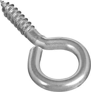 National Hardware 2016BC Series N220-475 Screw Eye, #8, 0.69 in L Thread, 1.62 in OAL, Stainless Steel, Pack of 20