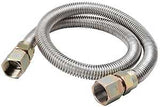 B & K G012SS151536RP Gas Connector, 3/4 x 3/4 in FIP, 0.5 psi, Stainless Steel