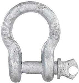 National Hardware N100-346 Anchor Shackle, 3/16 in Trade, 650 lb Working Load, 7/32 in Dia Wire, Steel, Galvanized