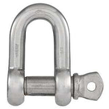 National Hardware N100-358 D-Shackle, 5/8 in, 5000 lb Working Load, 316 Grade, Stainless Steel, 1-31/32 in L Inside