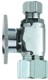 Plumb Pak PP63PCLF Shut-Off Valve, 1/2 x 3/8 in Connection, Compression, Brass Body