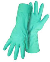 Boss 118M Home N Yard Gloves, M, Gauntlet Cuff, Nitrile Coating, Green
