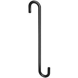 National Hardware Modern Series N275-517 Large S-Hook, 2-1/4 in L, 8 in H, Steel, Black