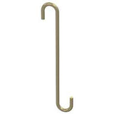 National Hardware Modern Series N275-518 Large S-Hook, 2-1/4 in L, 8 in H, Steel, Brushed Gold