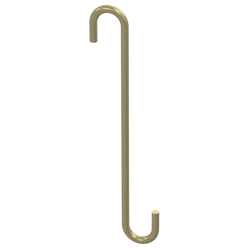 National Hardware Modern Series N275-518 Large S-Hook, 2-1/4 in L, 8 in H, Steel, Brushed Gold