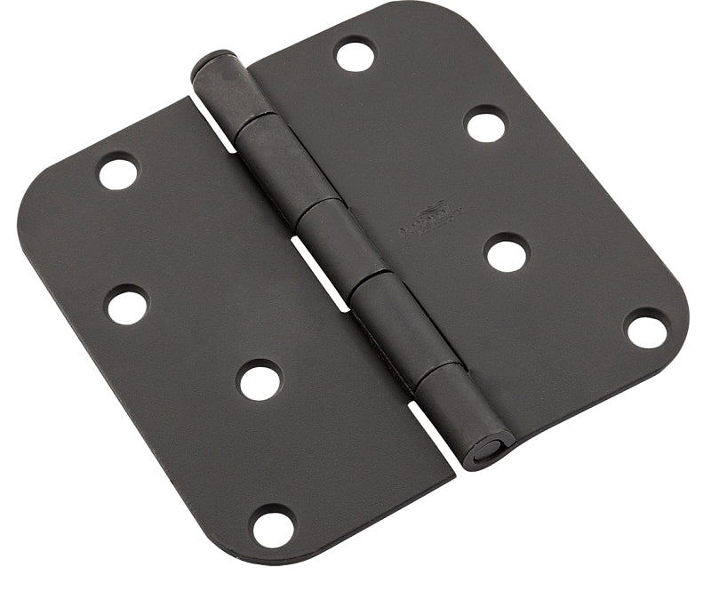 National Hardware 512 Series N830-429 Door Butt Hinge, 4 in H Frame Leaf, 0.08 ga Thick Frame Leaf, Steel, Removable Pin, 1/BAG