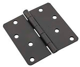 National Hardware 512 Series N830-432 Door Butt Hinge, 4 in H Frame Leaf, 0.08 ga Thick Frame Leaf, Steel, Removable Pin, 1/BAG